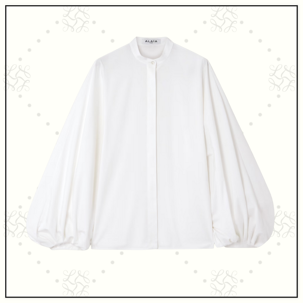 COTTON POPLIN BLOUSE