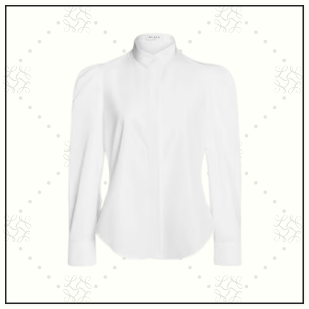 COTTON POPLIN PUFF SHIRT