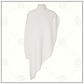 ASYMMETRIC CAPE WOOL SWEATER