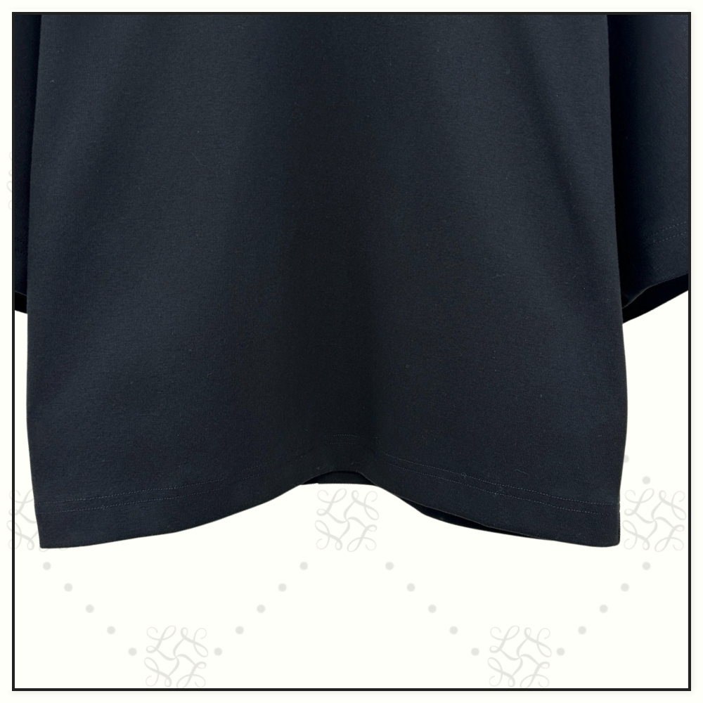 RIBBED COTTON HIGH NECK T-SHIRT