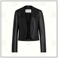 COLLARLESS LAMBSKIN JACKET