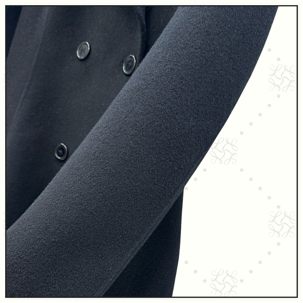 VIRGIN WOOL HOODED TAILORED COAT