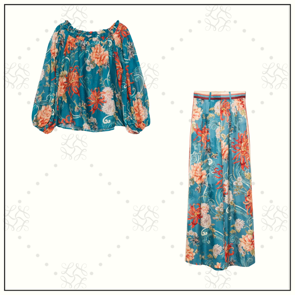 FLETCHER OFF SHOULDER BLOUSE & PANTS