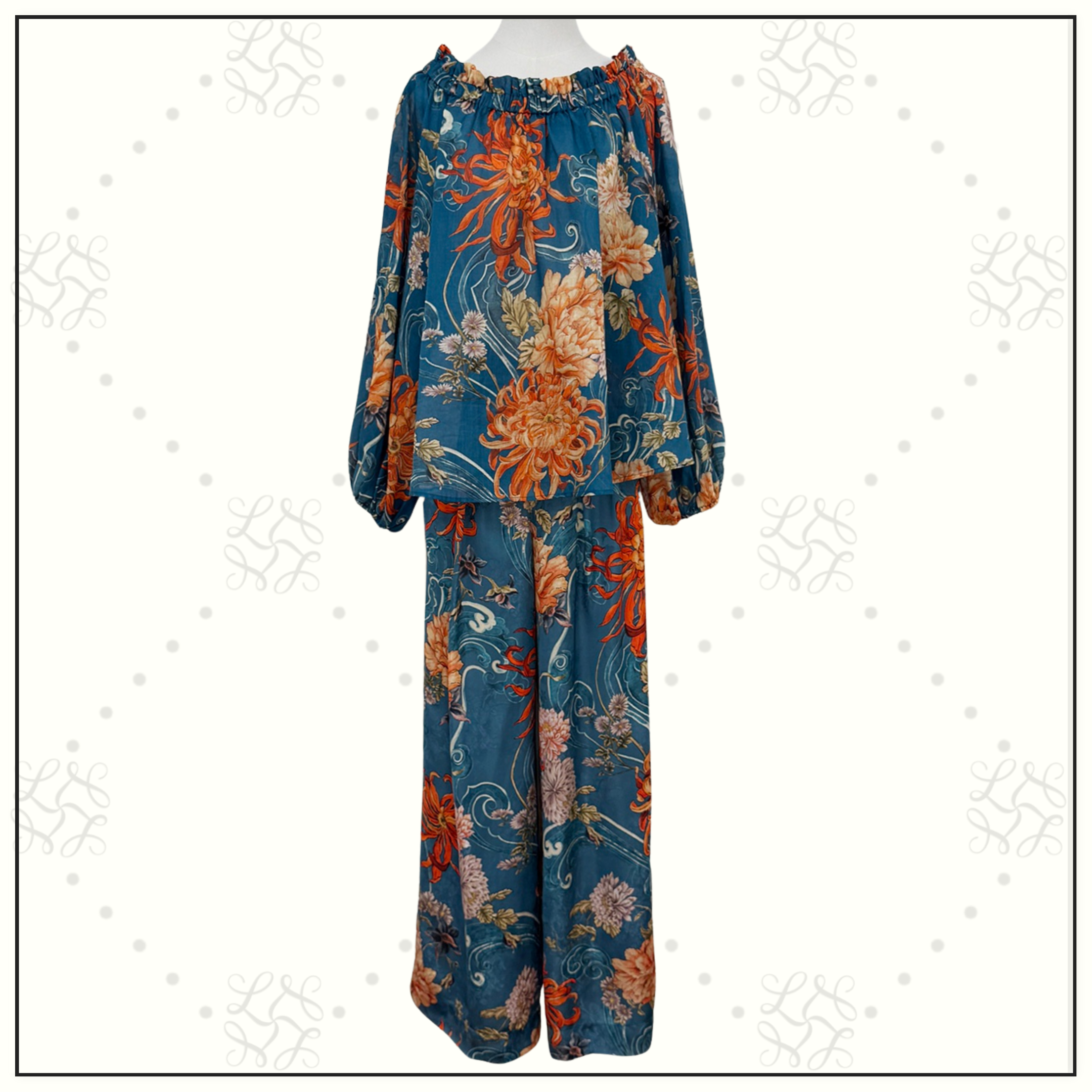 FLETCHER OFF SHOULDER BLOUSE & PANTS