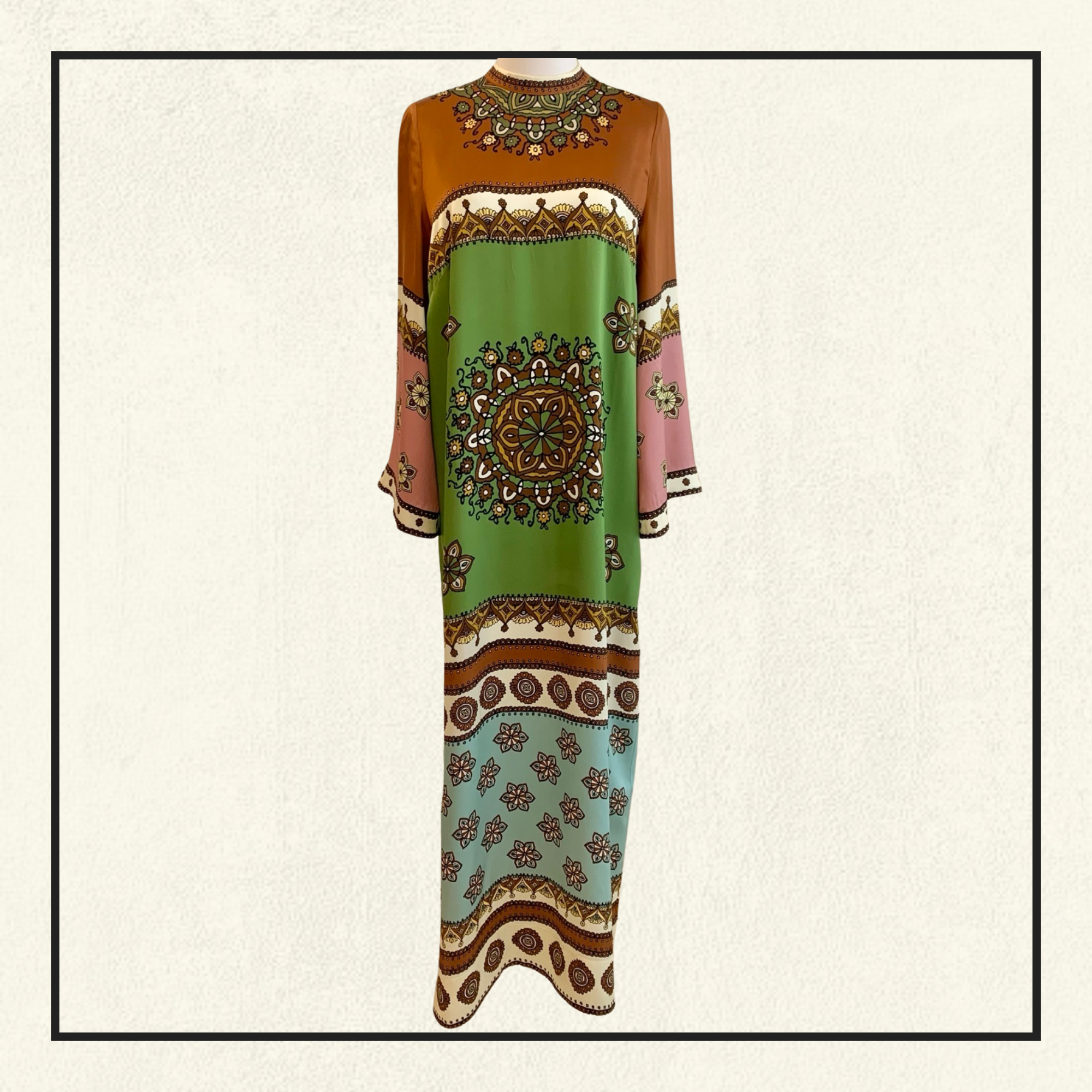 CONTINA SILK MIDI DRESS