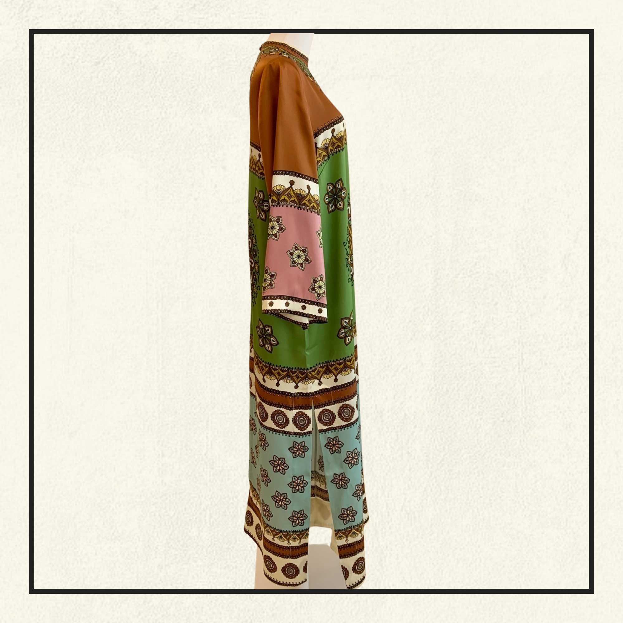 CONTINA SILK MIDI DRESS