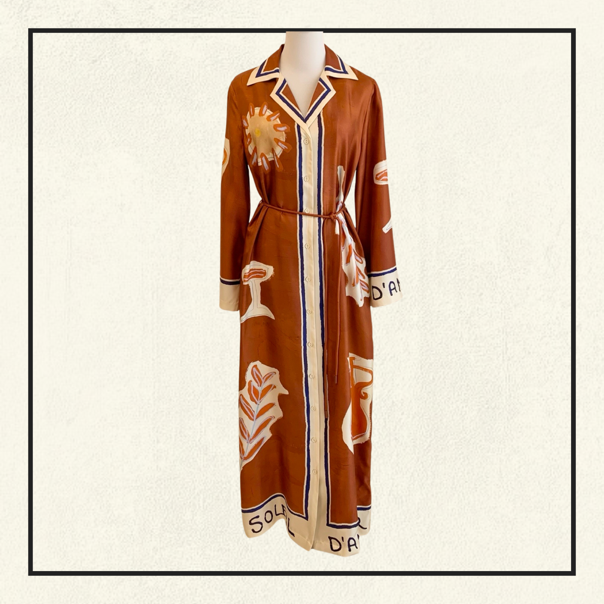 SOLEIL D’AMOUR SILK SHIRTDRESS