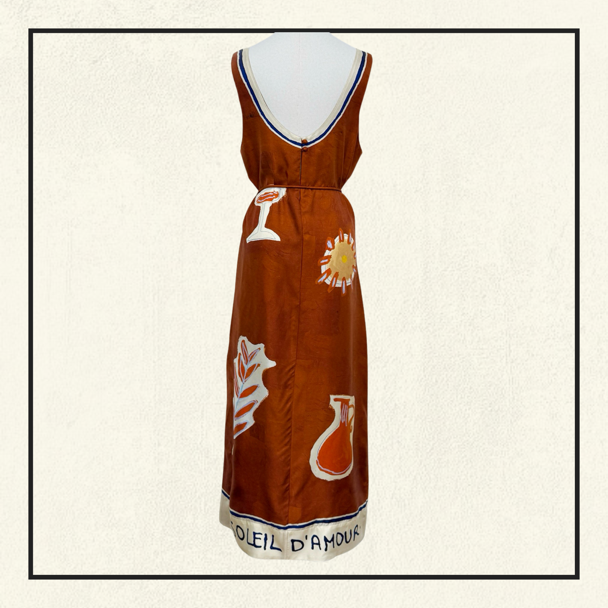 SOLEIL D’AMOUR SILK MIDI DRESS