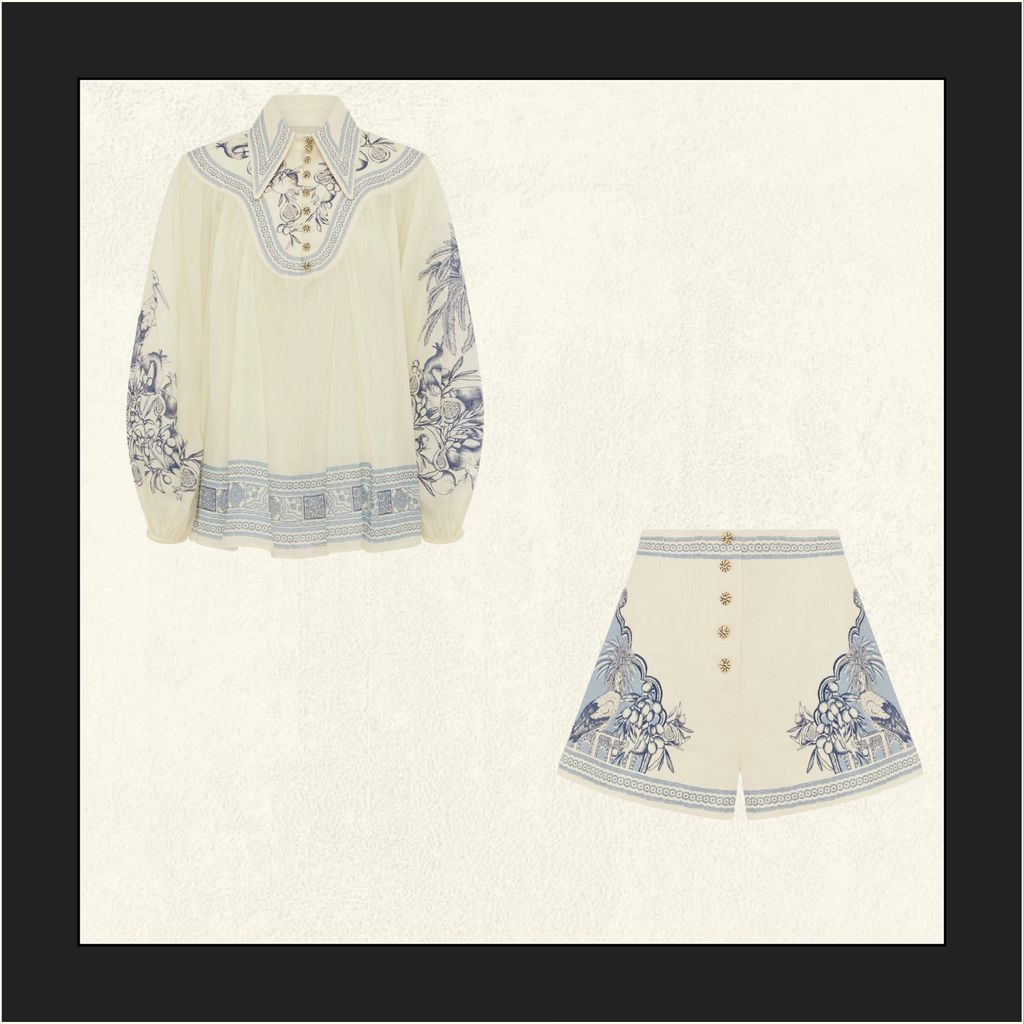 VILLA ROMANTICA BLOUSE & SHORT
