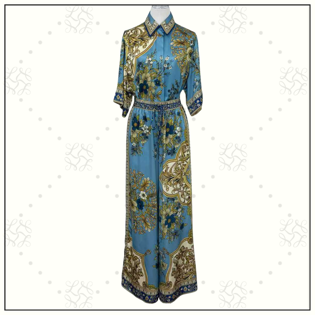 CASSIE SILK SHIRT & PANTS