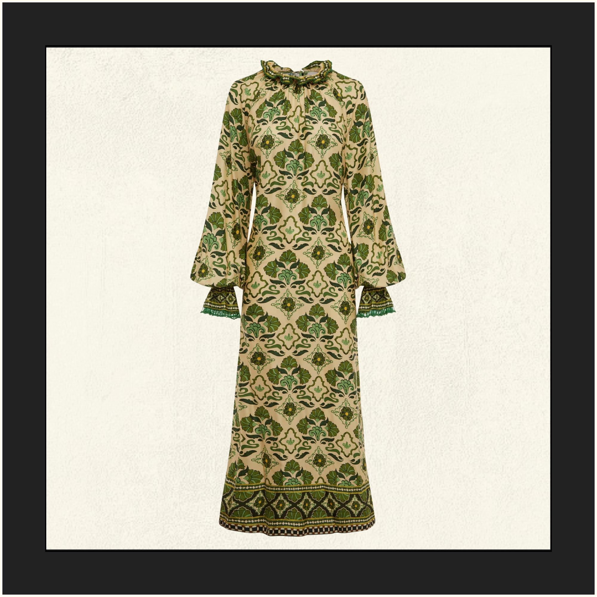 CECE SILK MIDI DRESS