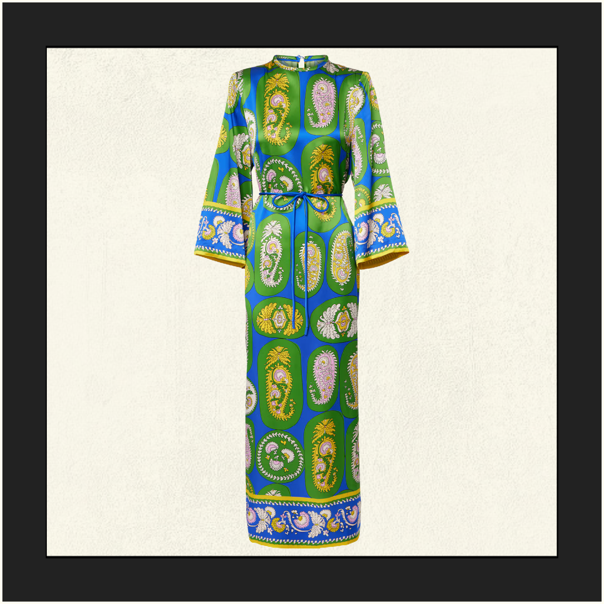 GINA SILK MIDI DRESS