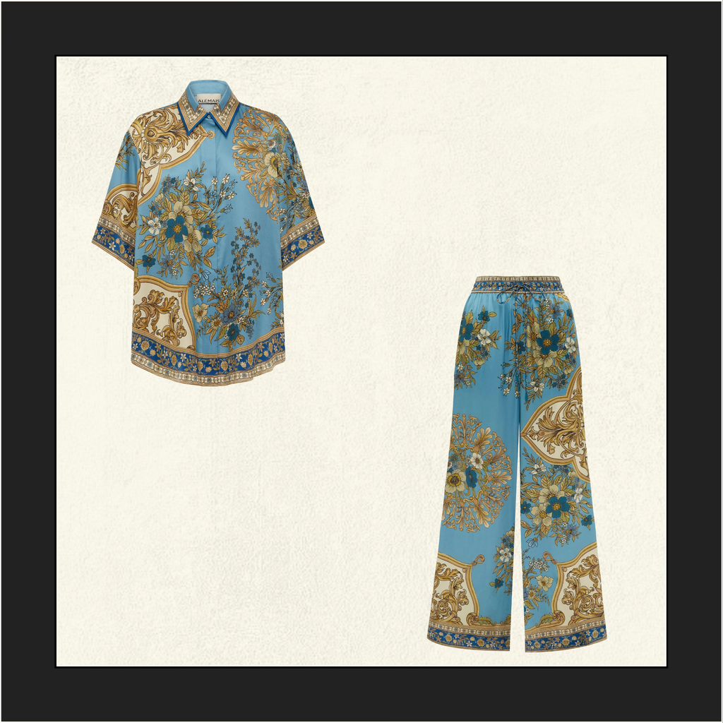 CASSIE SILK SHIRT & PANTS