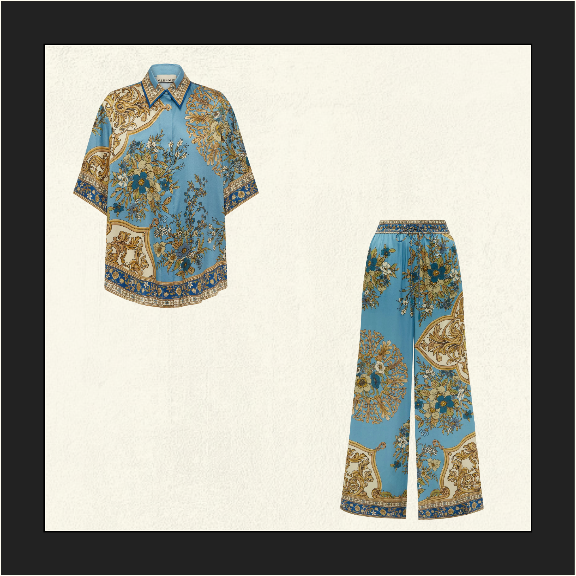 CASSIE SILK SHIRT & PANTS
