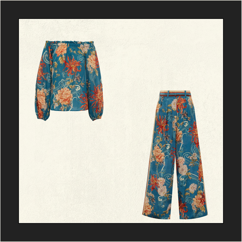 FLETCHER OFF SHOULDER BLOUSE & PANTS