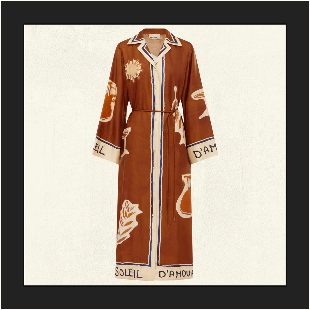 SOLEIL D’AMOUR SILK SHIRTDRESS