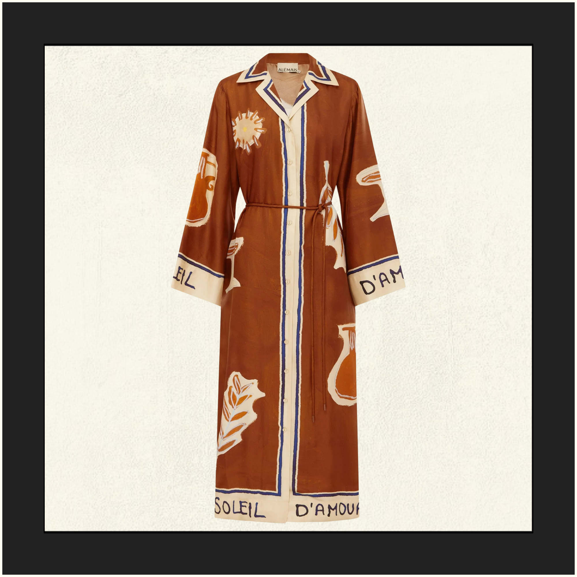 SOLEIL D’AMOUR SILK SHIRTDRESS