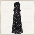 CRUSH RUFFLED POLKA DOTS MAXI DRESS