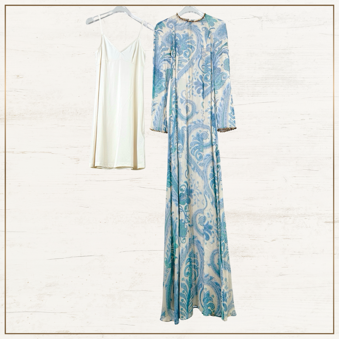 ILLUMINATE SILK MAXI DRESS