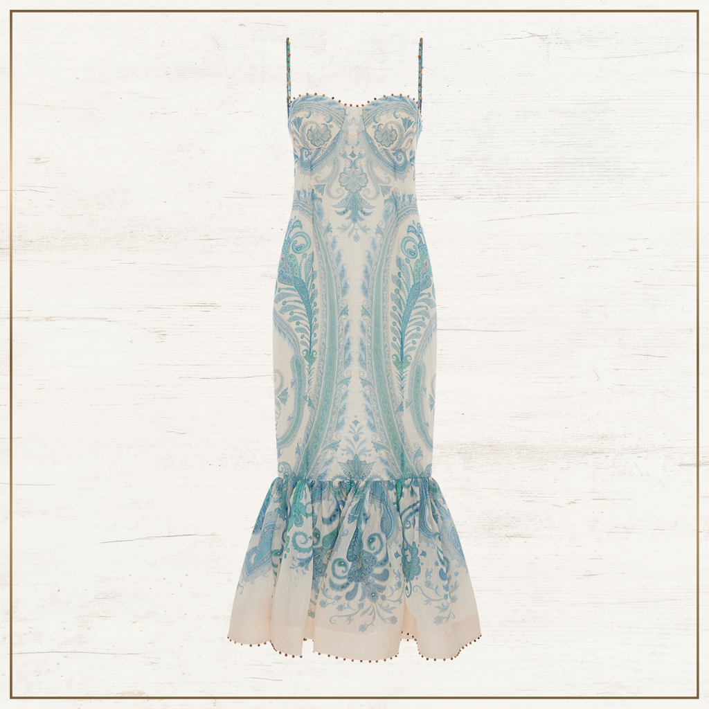 ILLUMINATE LINEN & SILK MAXI DRESS