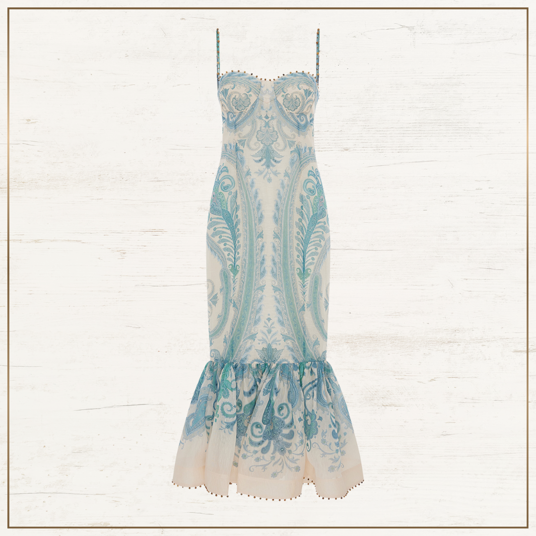 ILLUMINATE LINEN & SILK MAXI DRESS
