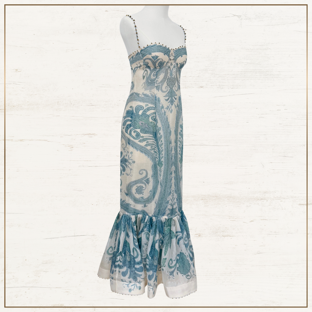 ILLUMINATE LINEN & SILK MAXI DRESS