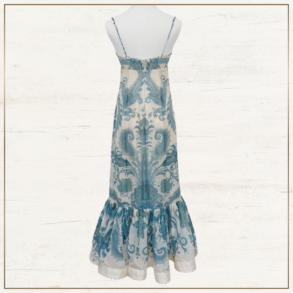 ILLUMINATE LINEN & SILK MAXI DRESS