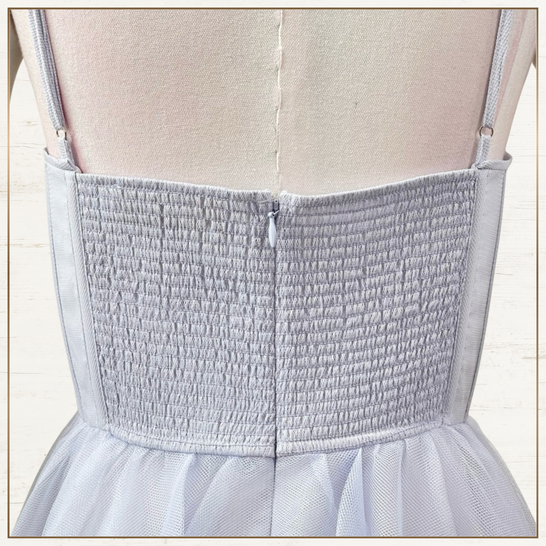 TULLE CORSET MIDI DRESS