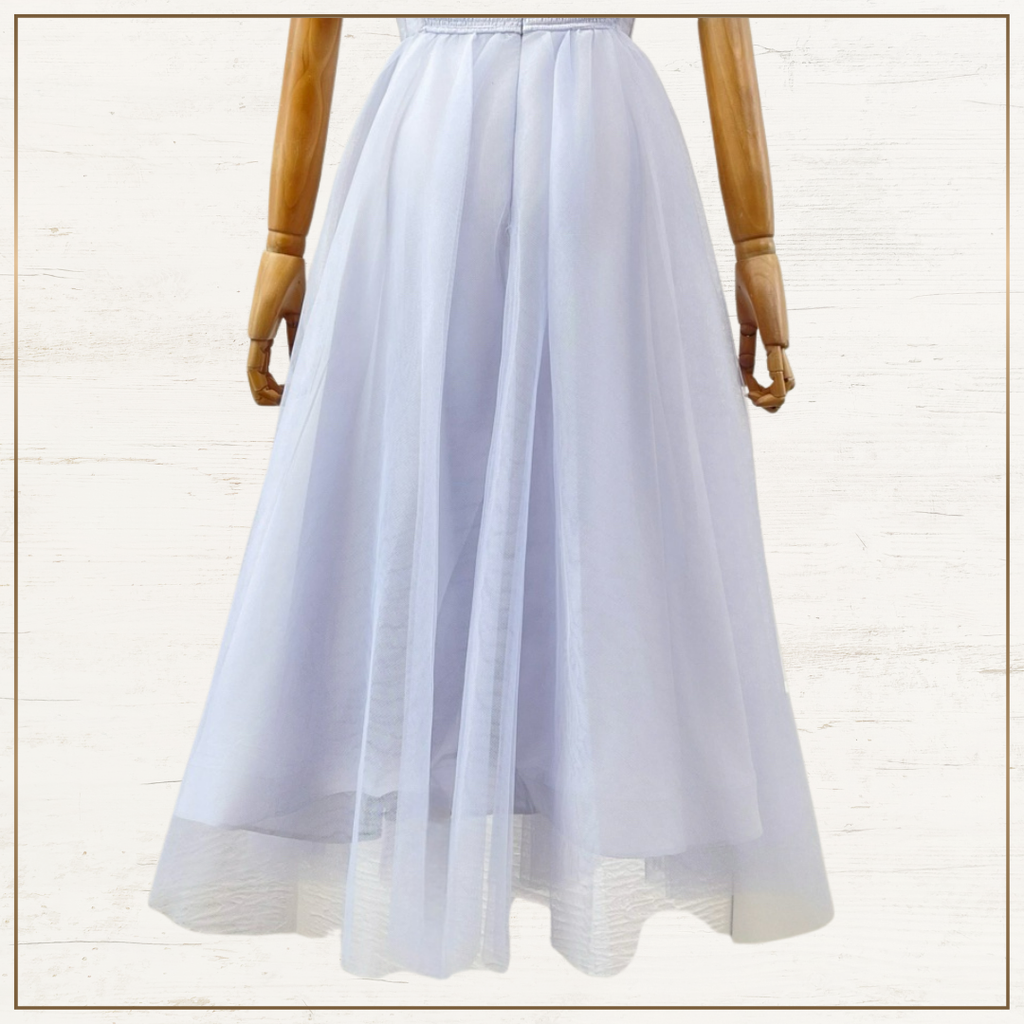 TULLE CORSET MIDI DRESS