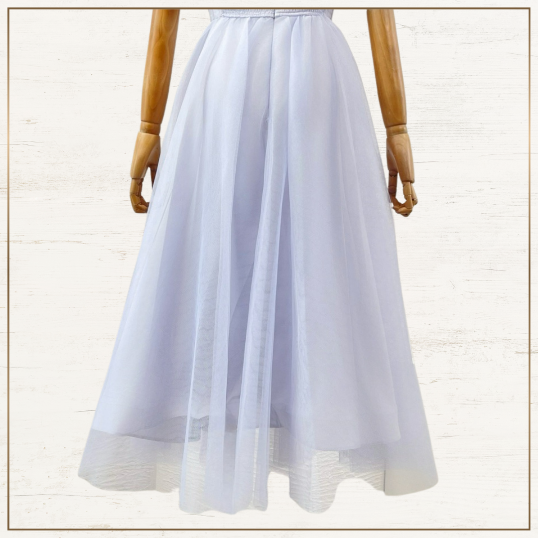 TULLE CORSET MIDI DRESS