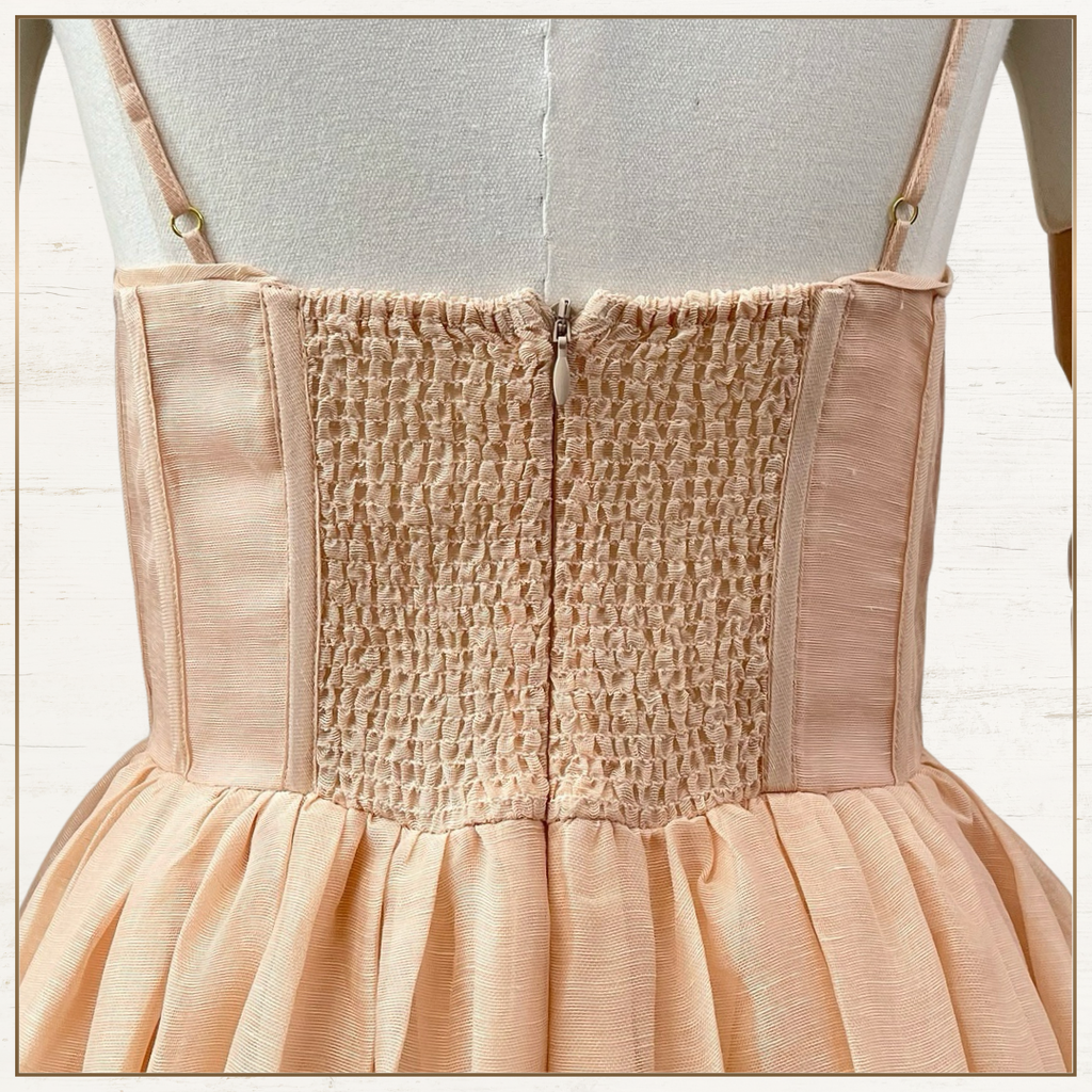 TULLE CORSET MIDI DRESS