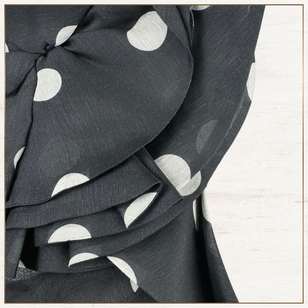 CRUSH RUFFLED POLKA DOTS MAXI DRESS