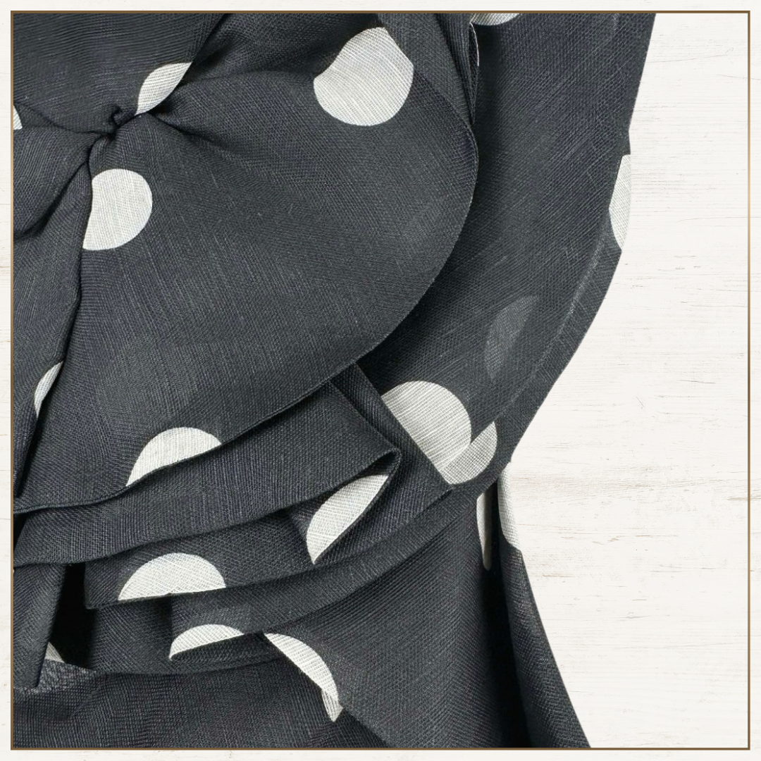 CRUSH RUFFLED POLKA DOTS MAXI DRESS