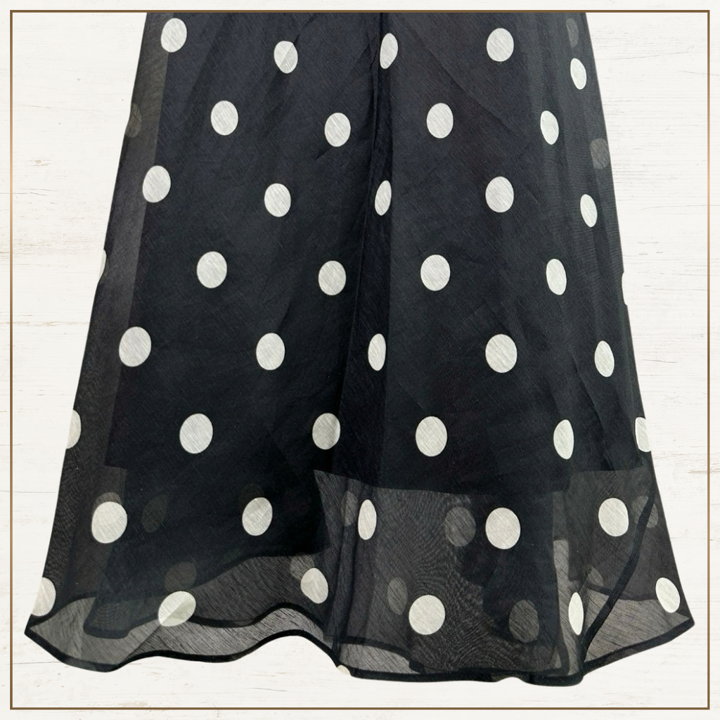 CRUSH RUFFLED POLKA DOTS MAXI DRESS