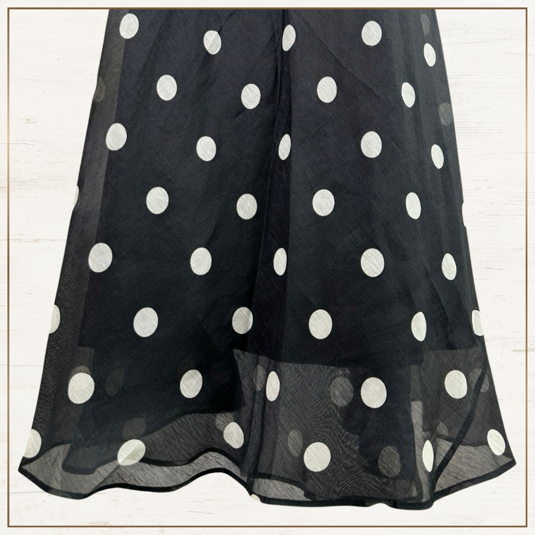 CRUSH RUFFLED POLKA DOTS MAXI DRESS