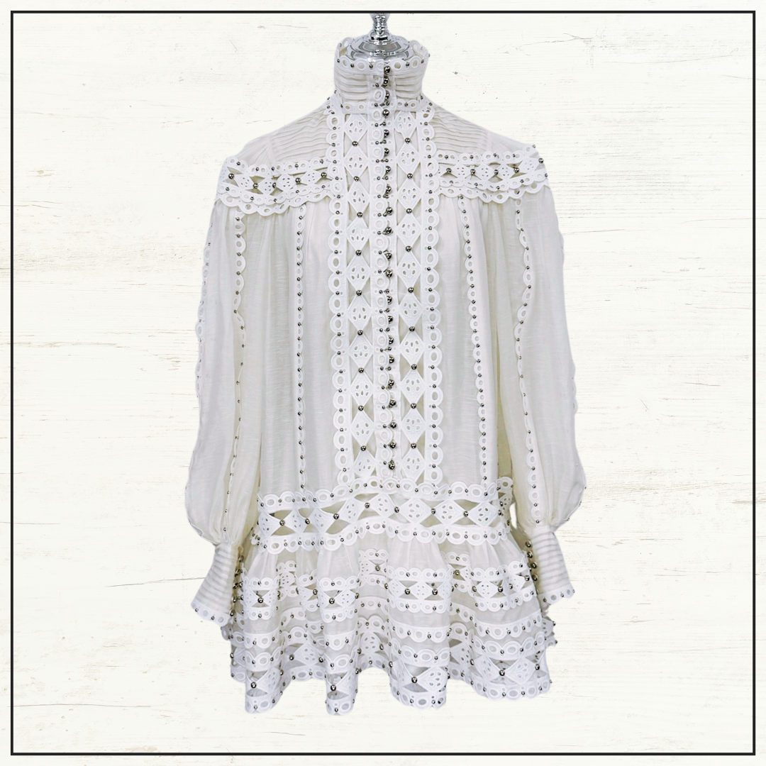 MONCUR STUD MINI DRESS