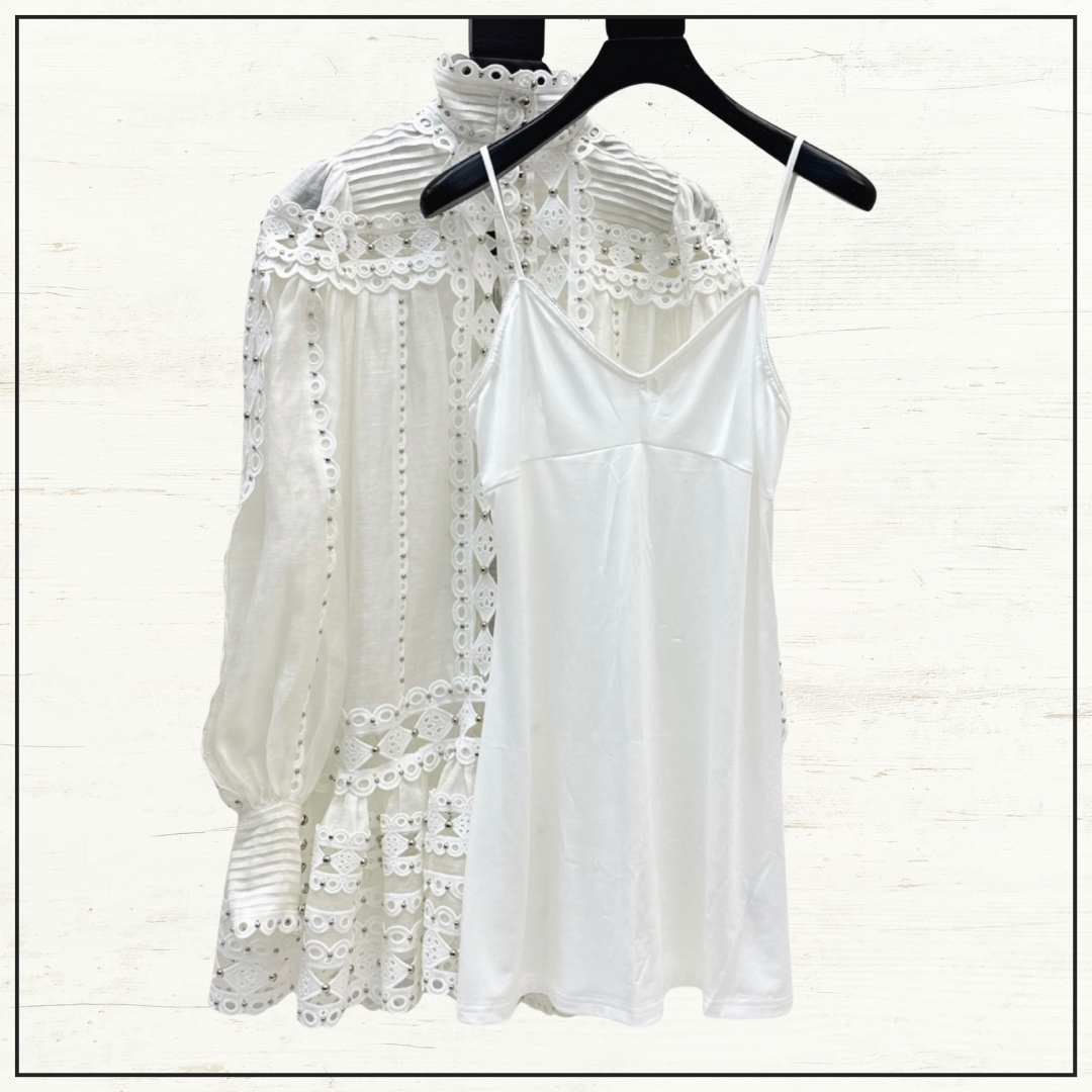 MONCUR STUD MINI DRESS