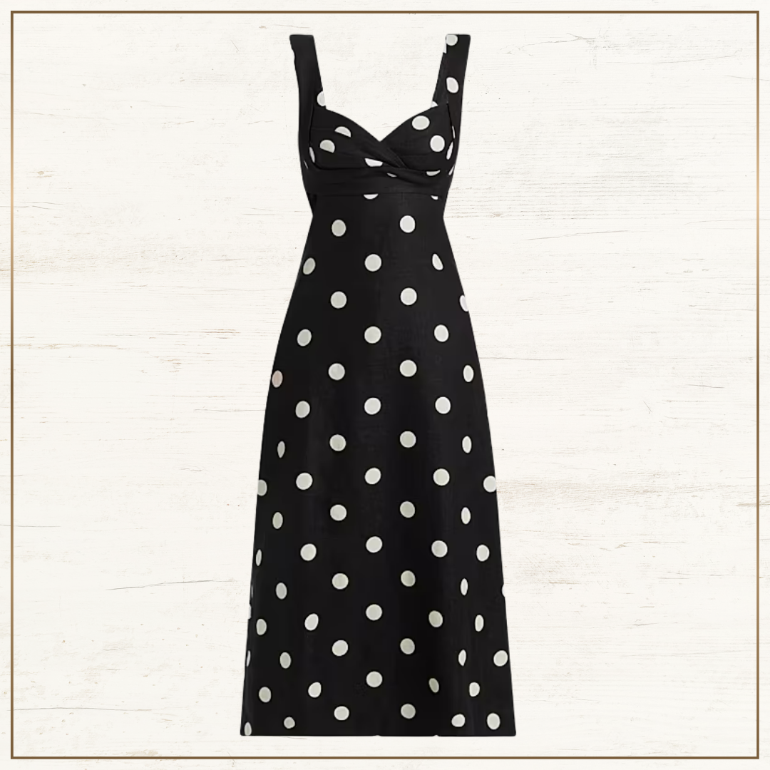 CRUSH POLKA DOTS MAXI DRESS