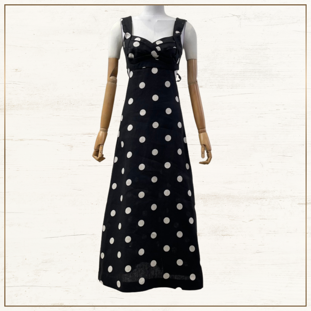 CRUSH POLKA DOTS MAXI DRESS
