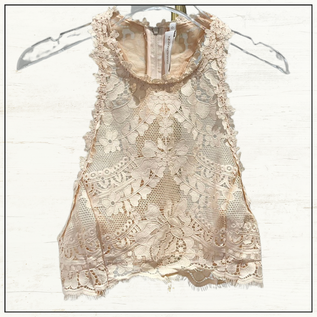 NATURA LACE TRIM MINI DRESS