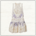 NATURA LACE TRIM MINI DRESS