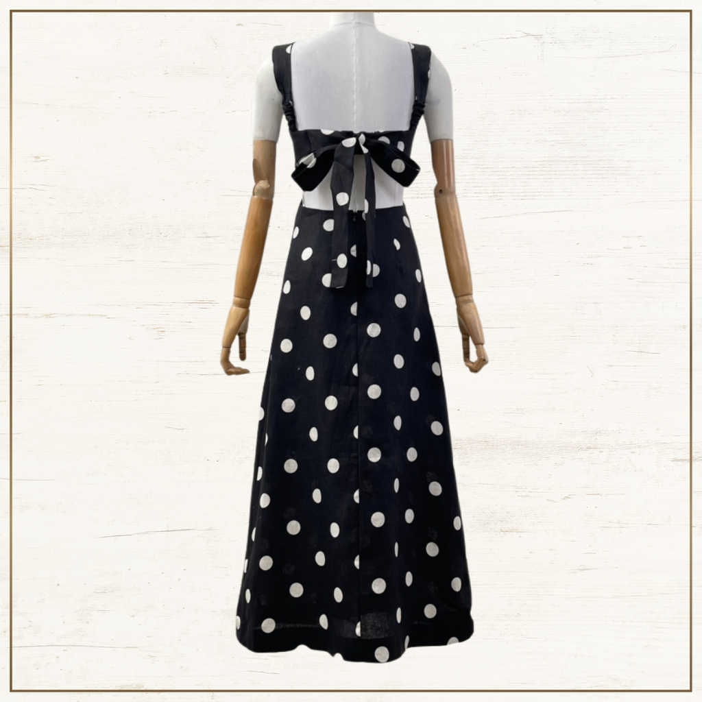 CRUSH POLKA DOTS MAXI DRESS