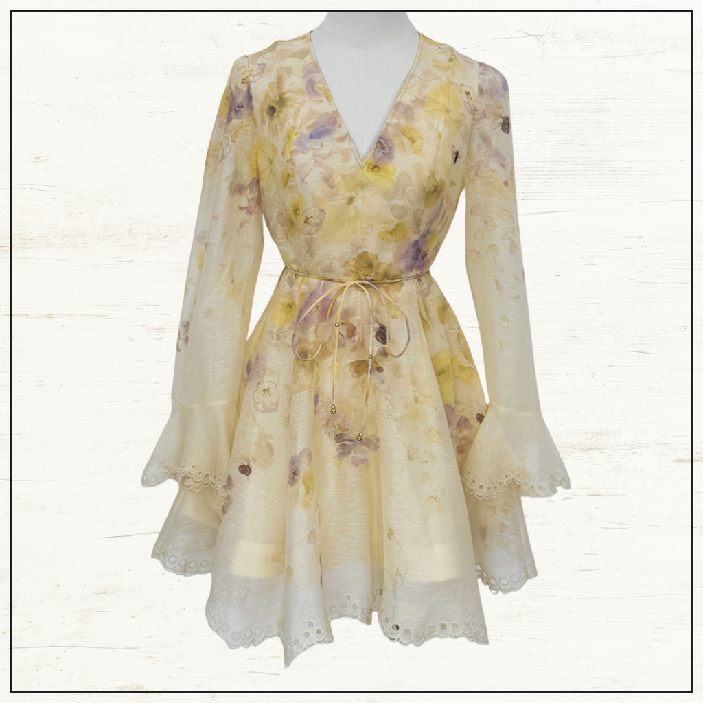 MEMENTO EMBROIDERED MINI DRESS