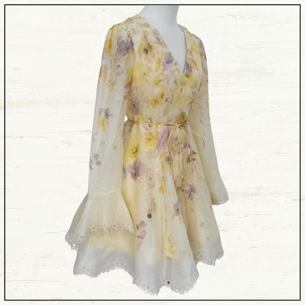 MEMENTO EMBROIDERED MINI DRESS