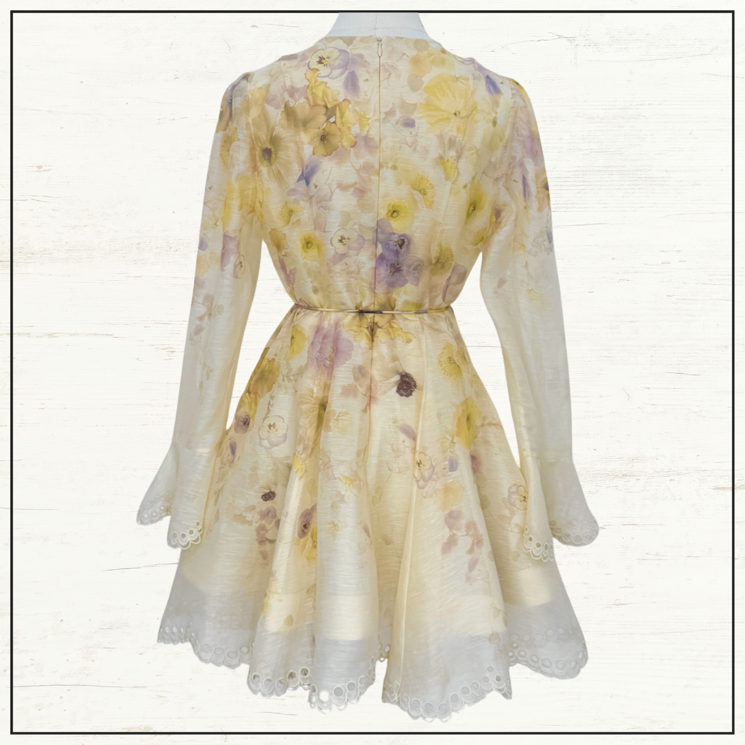 MEMENTO EMBROIDERED MINI DRESS