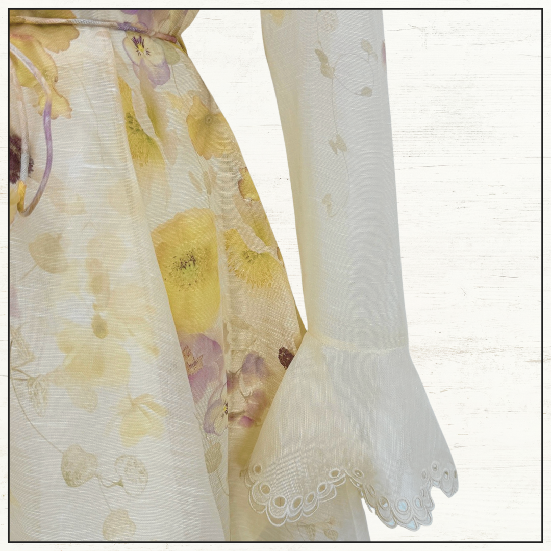 MEMENTO EMBROIDERED MINI DRESS