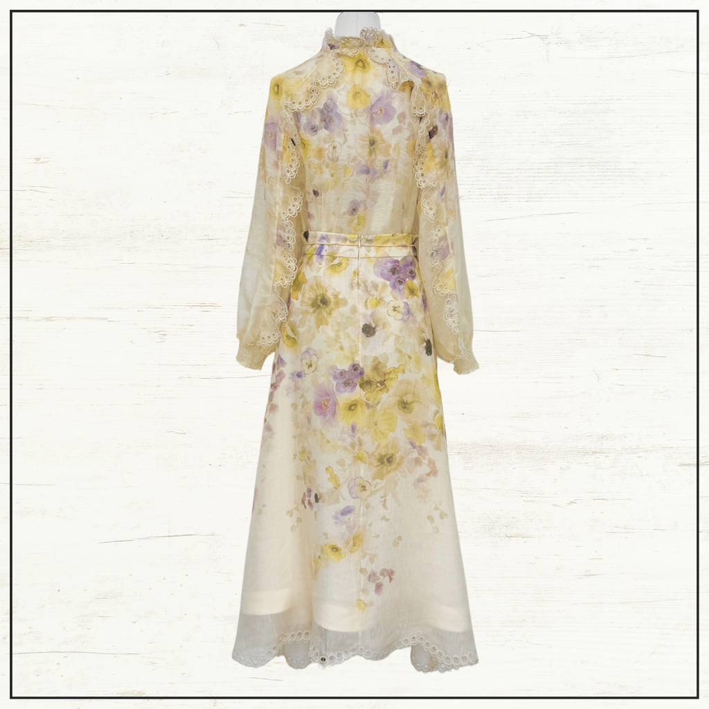 MEMENTO EMBROIDERED BLOUSE & SKIRT