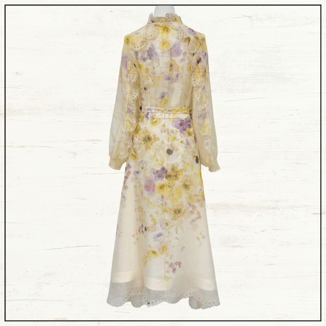 MEMENTO EMBROIDERED BLOUSE & SKIRT