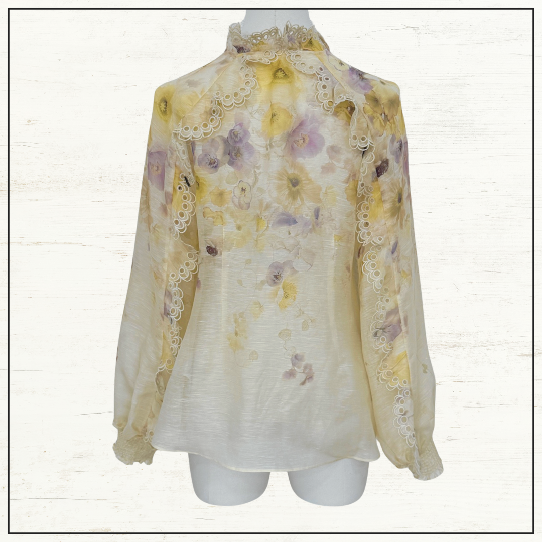 MEMENTO EMBROIDERED BLOUSE & SKIRT