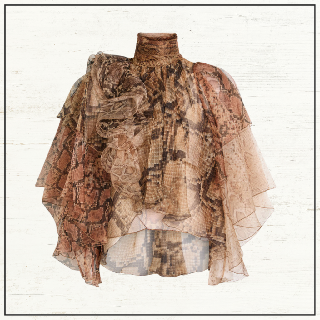 MEMENTO RUFFLED BLOUSE
